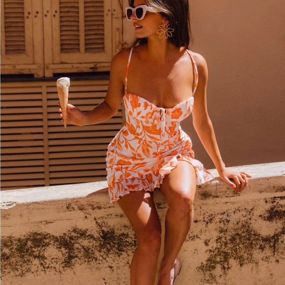 NWT 12th Tribe Belle Floral Mini Dress